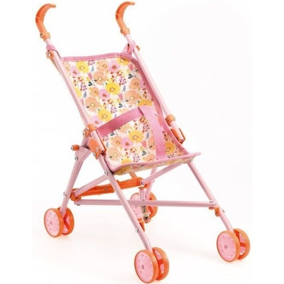Djeco Dolls Walking Stroller Flowers 54 cm