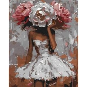 Ideyka Paint by numbers - Floral mystery metal