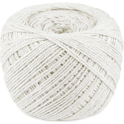Bavlněná příze macrame Ø2-2,5 mm rozčesávací, střední, 11 béžovobílá