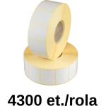 ZINTA Самозалепващи SGP етикети ZINTA 40х30 mm, 4300 ет. /ролка (40X30X4300-SGP)