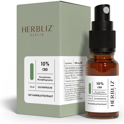 Herbliz Olive Fresh CBD Konopný olej 10% Full Spectrum 10ml