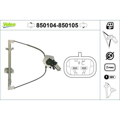 Mechanizmus zdvíhania okna VALEO 850104
