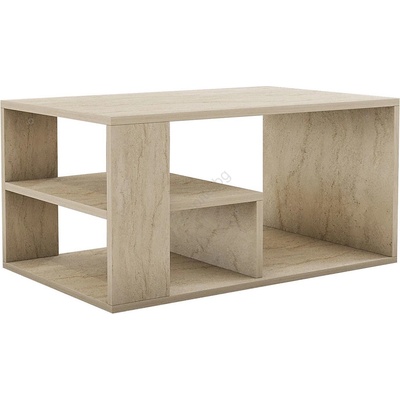 ASIR GROUP Холна маса jelio, бежов мраморен декор (as3260)