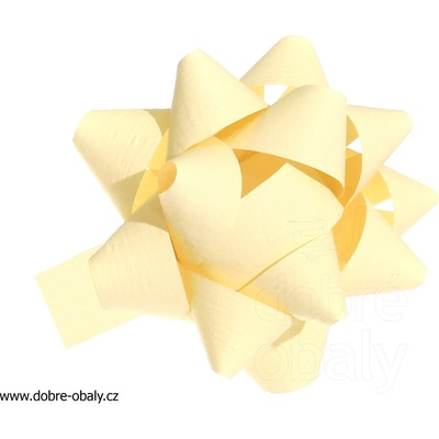 Dárková rozetka Paper Syntetic 90 mm KRÉMOVÁ