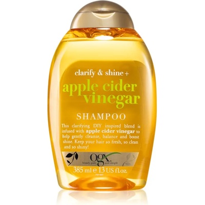 OGX Apple Cider Vinegar почистващ шампоан за блясък и мекота на косата 385ml