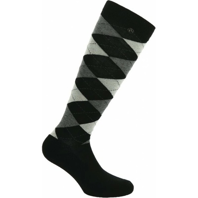 EquiTheme Jezdecké podkolenky Argyle černo béžové – Zboží Mobilmania