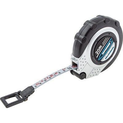 GROSS Ролетка геодезична, 20 м х 13 мм, метал. лента, двустр. скала, найлон. покр. , затв. корпус, за битаGross (31251)