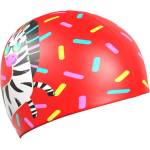 Mad Wave zebra swim cap junior червен
