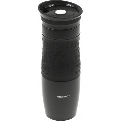 Kinghoff Hrnek termo černý 500 ml
