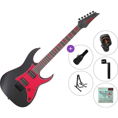 Ibanez GRG131DX-BKF Standard SET Black Flat Електрическа китара