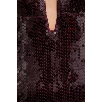 Bardot Рокля Bardot в бордо среднодълга с кройка по тялото 59908DB (59908DB)