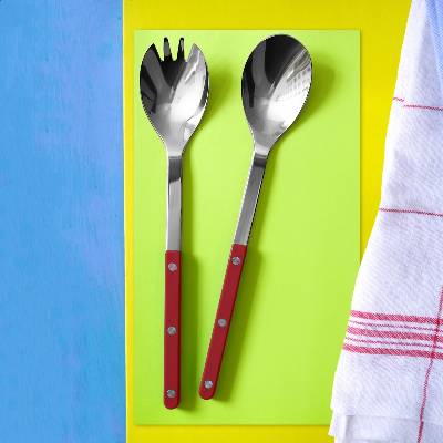 Sabre Paris Servírovací příbor na salát Bistrot Brillant Burgundy 2 ks