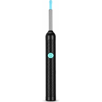 Real Garden Wi-Fi kamerový čistič uší HD 1080p s 6 LED, gyroskopem a USB-C – černý