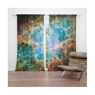 Sablio Závěsy Vesmírná abstrakce: 2 ks - 140x250 cm - Sablio