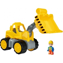 BIG Nakladač Power Worker Wheel Loader + Figurinepracovní stroj 47 cm gumová kola od 2 let