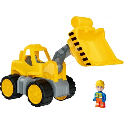 BIG Nakladač Power Worker Wheel Loader + Figurinepracovní stroj 47 cm gumová kola od 2 let