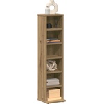 vidaXL Шкаф за CD Artisan Oak 21x20x88 cm Инженерна дървесина (855829)