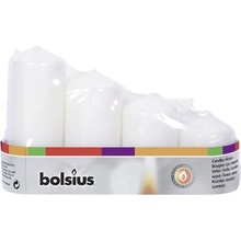 Bolsius Pillar Advent biele 48mm 4 ks