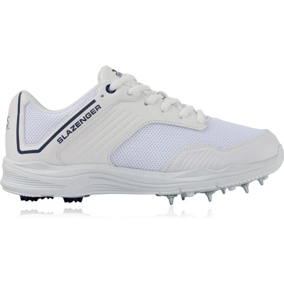 Slazenger Юношески крикет обувки Slazenger V Series Junior Cricket Shoes - White/Navy
