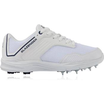 Image 1 of Slazenger Юношески крикет обувки Slazenger V Series Junior Cricket Shoes - White/Navy