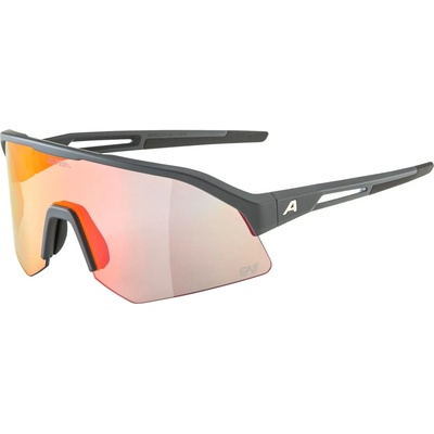 Alpina Слънчеви очила Alpina Sonic HR QV Mirror Cat. 1-3 Cycling glasses - Midnight / Grey Matt / QV Rainbow Mirror - размер One Size (205-3730-0111)