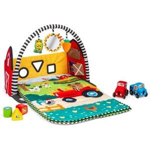 Baby Einstein Постелка за игра с 3D ферма Busy Barnyard (17327-2)