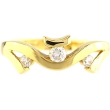 Zlatnictví Smaragd zlatý prsten V55