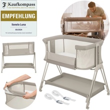 LIONELO Postieľka Luna 2v1 Beige Sand