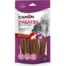 Camon Snacks Cat Tyčinky králik a kačica 60 g
