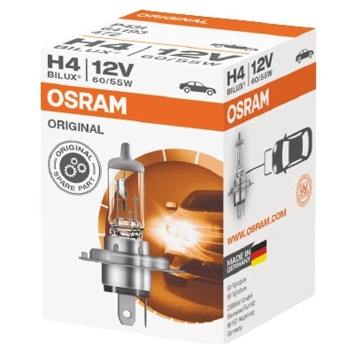 OSRAM žárovka H4 12V 60/55W P43T ORIGINAL