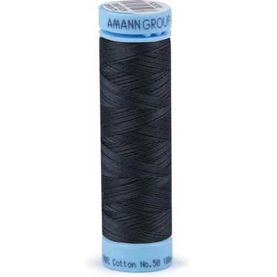 Bavlnené nite 100 m etiketné č. 50 Triana Amann Farba: 0821 Black Iris