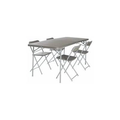 Vango ORCHARD XL 182 TABLE AND CHAIR SET grey sivá stůl a židle