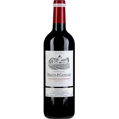 Chateau Du Haut Plateau Montagne Saint Émilion červené 2020 14% 0,75 l (čistá fľaša)