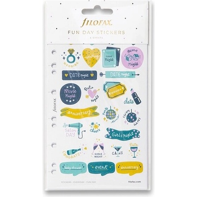 Filofax Samolepky Zábava náplň osobných/A5 diárov