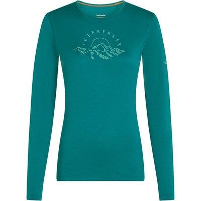 Icebreaker Women Merino 200 Oasis LS Crewe Sunrise Summit Размер: L / Цвят: тюркоазен