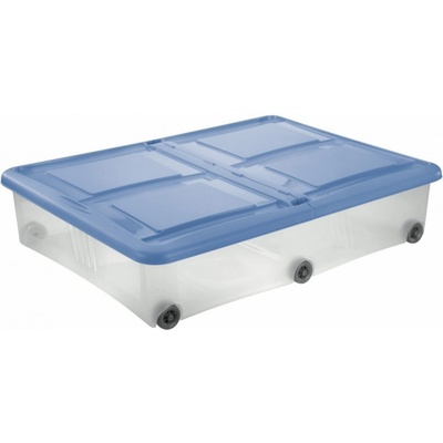 Tontarelli Úložný Box s kolečky Stock Box 61 l modrá transparent 8031408AW9