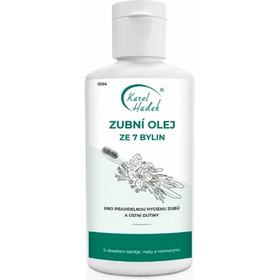 Karel Hadek Zubní Olej ze 7 bylin Olej k péči o zuby 100 ml