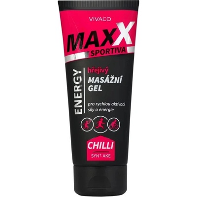 VIVACO Masážní gel hřejivý Maxx Sportiva ENERGY 200 ml