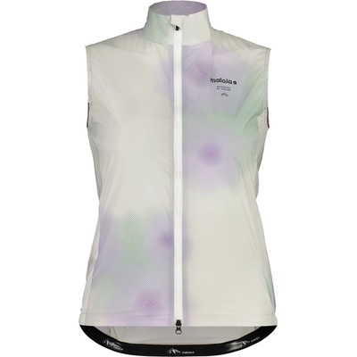 Maloja Дамски елек за колоездене Maloja Women's MalkaM. Vest Printed Cycling vest - Shaded White Bloom - размер XS (154-0205-0211)