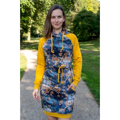 Jsem máma kojicí mikinové šaty okrové – Hledejceny.cz