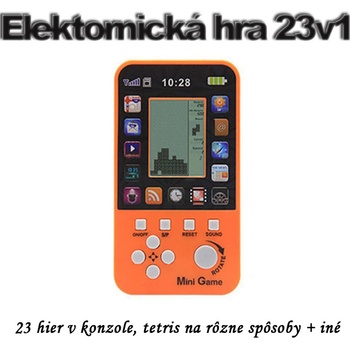 Elektronická hra tetris 23v1 oranžová