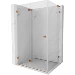 Mexen Lunar-F L кабина за душ преграда лява 85 x 80 см, прозрачна, розово злато - 836L-085-080-60-00-L (836L-085-080-60-00-L)