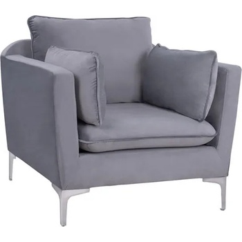 Image 1 of Bogdan Furniture Фотьойл Мебели Богдан модел Karen hrom grey velvet