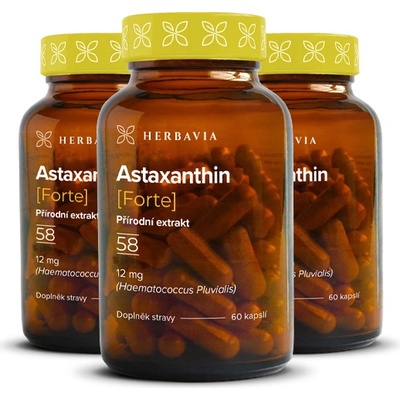 Herbavia Astaxanthin přírodní produkt 60 tobolek