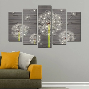 Art gift Декоративен арт панел - Бели глухарчета