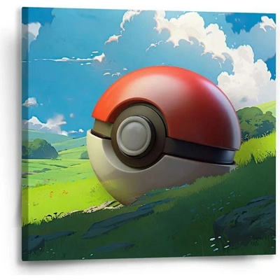 Sablio Obraz Pokemon ball Krajina - 50x50 cm