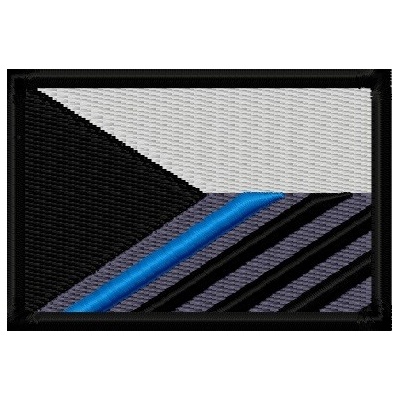 Český výrobce Vlaječka Česká - Černá - VELCRO - 67x45mm