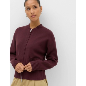 Marks & Spencer Плетен бомбер кардиган на цип Marks & Spencer червен Marks & Spencer | Cherven | ЖЕНИ | S