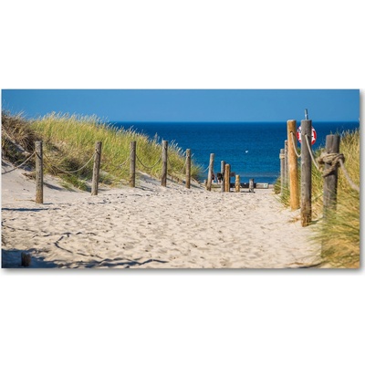 Foto obraz sklenený horizontálny morské duny 100x50 cm