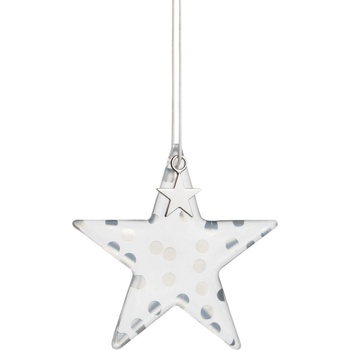 Textilomanie Závesná sklenená hviezda DOTS